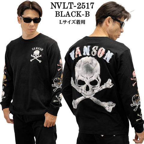VANSON TEE L/S T-SHIRT バンソン 天竺 ロンT 長袖 Tシャツ メンズ nvlt-2517