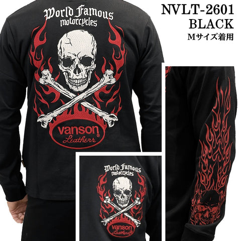 VANSON TEE L/S T-SHIRT バンソン 天竺 ロンT 長袖Tシャツ メンズ nvlt-2601