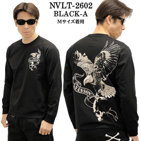VANSON TEE L/S T-SHIRT バンソン 天竺 ロンT 長袖Tシャツ メンズ nvlt-2602