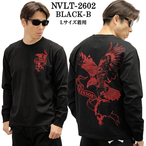 VANSON TEE L/S T-SHIRT バンソン 天竺 ロンT 長袖Tシャツ メンズ nvlt-2602