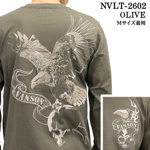 VANSON TEE L/S T-SHIRT バンソン 天竺 ロンT 長袖Tシャツ メンズ nvlt-2602
