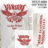 VANSON TEE L/S T-SHIRT バンソン 天竺 ロンT 長袖Tシャツ メンズ nvlt-2603