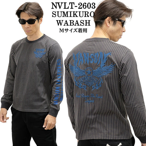 VANSON TEE L/S T-SHIRT バンソン 天竺 ロンT 長袖Tシャツ メンズ nvlt-2603