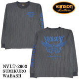 VANSON TEE L/S T-SHIRT バンソン 天竺 ロンT 長袖Tシャツ メンズ nvlt-2603