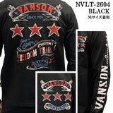 VANSON TEE L/S T-SHIRT バンソン 天竺 ロンT 長袖Tシャツ メンズ nvlt-2604
