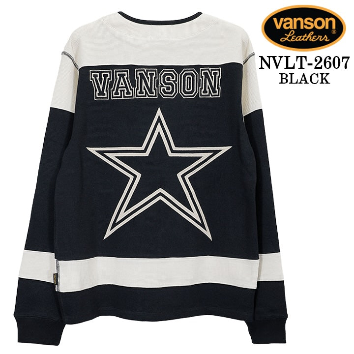 VANSON TEE L/S T-SHIRT THERMAL バンソン サーマル ロンT 長袖Tシャツ メンズ nvlt-2607