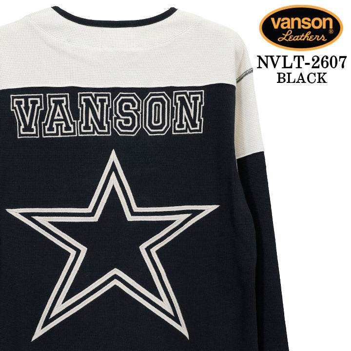VANSON TEE L/S T-SHIRT THERMAL バンソン サーマル ロンT 長袖Tシャツ メンズ nvlt-2607