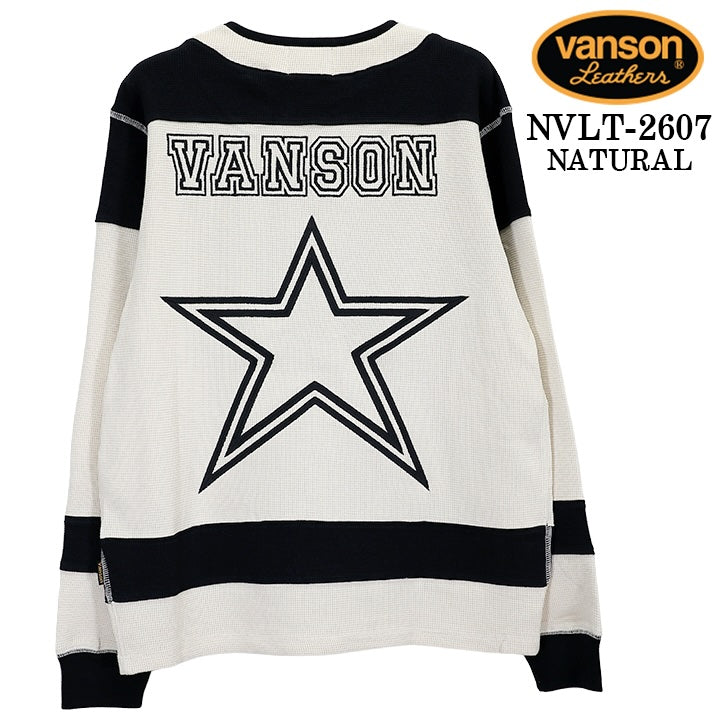 VANSON TEE L/S T-SHIRT THERMAL バンソン サーマル ロンT 長袖Tシャツ メンズ nvlt-2607