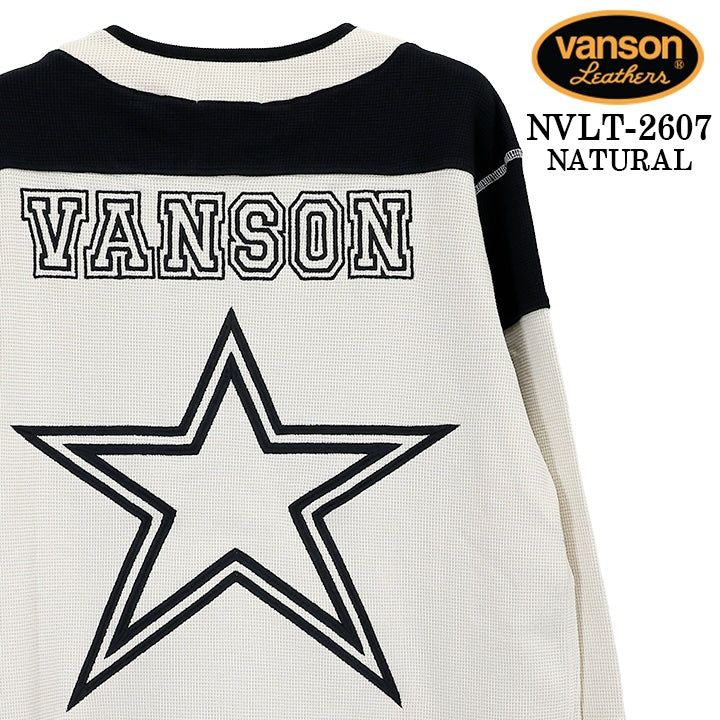 VANSON TEE L/S T-SHIRT THERMAL バンソン サーマル ロンT 長袖Tシャツ メンズ nvlt-2607