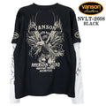 VANSON TEE FAKE SLEEVE L/S T-SHIRT バンソン 天竺 フェイク袖 ロンT 長袖Tシャツ メンズ nvlt-2608