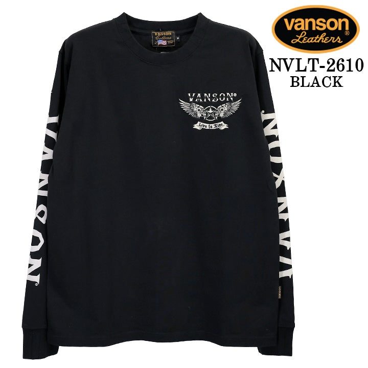 VANSON TEE L/S T-SHIRT バンソン 天竺 ロンT 長袖Tシャツ メンズ nvlt-2610