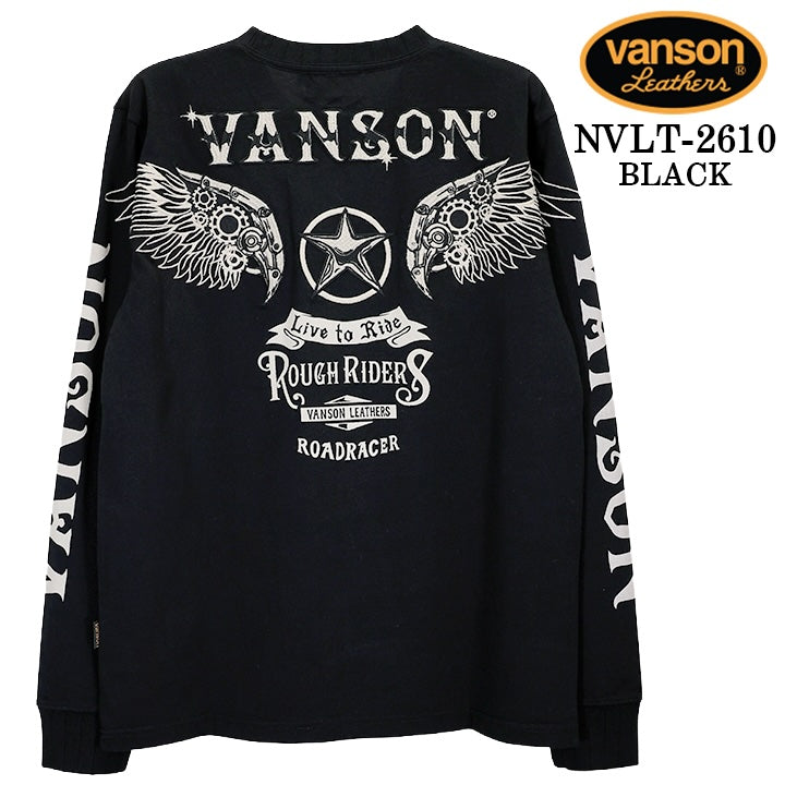 VANSON TEE L/S T-SHIRT バンソン 天竺 ロンT 長袖Tシャツ メンズ nvlt-2610