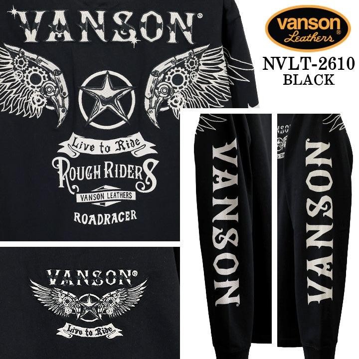 VANSON TEE L/S T-SHIRT バンソン 天竺 ロンT 長袖Tシャツ メンズ nvlt-2610