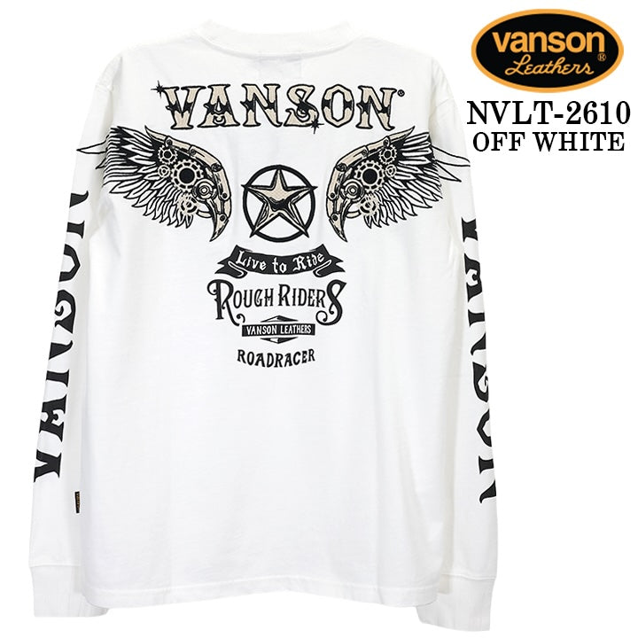VANSON TEE L/S T-SHIRT バンソン 天竺 ロンT 長袖Tシャツ メンズ nvlt-2610