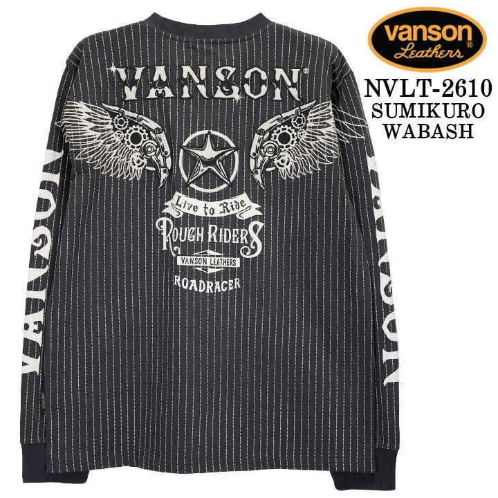 VANSON TEE L/S T-SHIRT バンソン 天竺 ロンT 長袖Tシャツ メンズ nvlt-2610