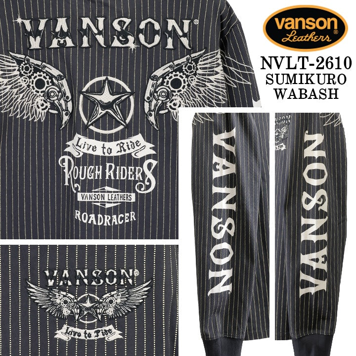 VANSON TEE L/S T-SHIRT バンソン 天竺 ロンT 長袖Tシャツ メンズ nvlt-2610