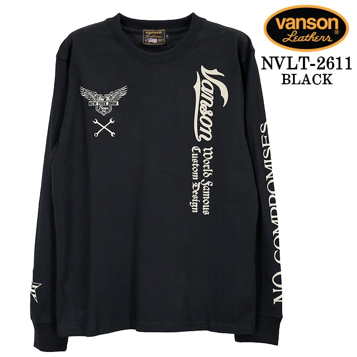 VANSON TEE L/S T-SHIRT バンソン 天竺 ロンT 長袖Tシャツ メンズ nvlt-2611