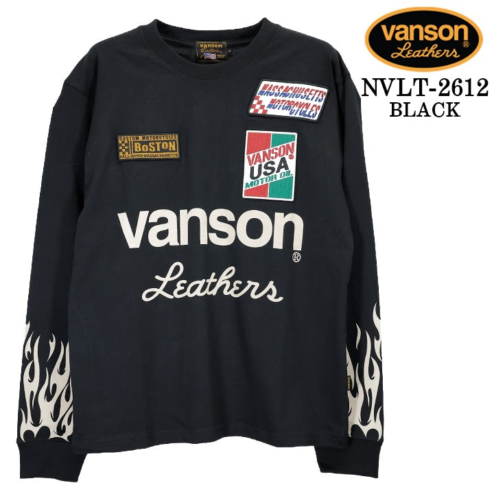 VANSON TEE L/S T-SHIRT バンソン 天竺 ロンT 長袖Tシャツ メンズ nvlt-2612