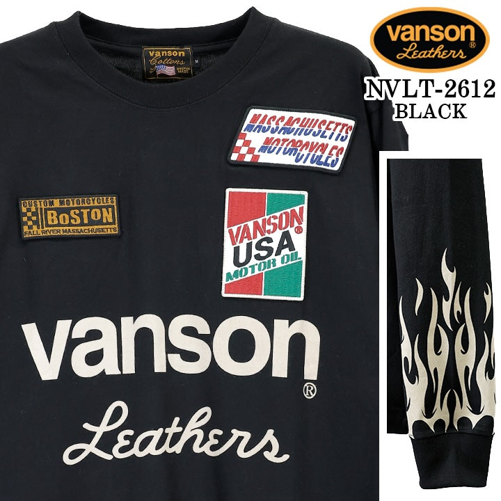 VANSON TEE L/S T-SHIRT バンソン 天竺 ロンT 長袖Tシャツ メンズ nvlt-2612