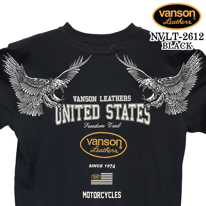 VANSON TEE L/S T-SHIRT バンソン 天竺 ロンT 長袖Tシャツ メンズ nvlt-2612