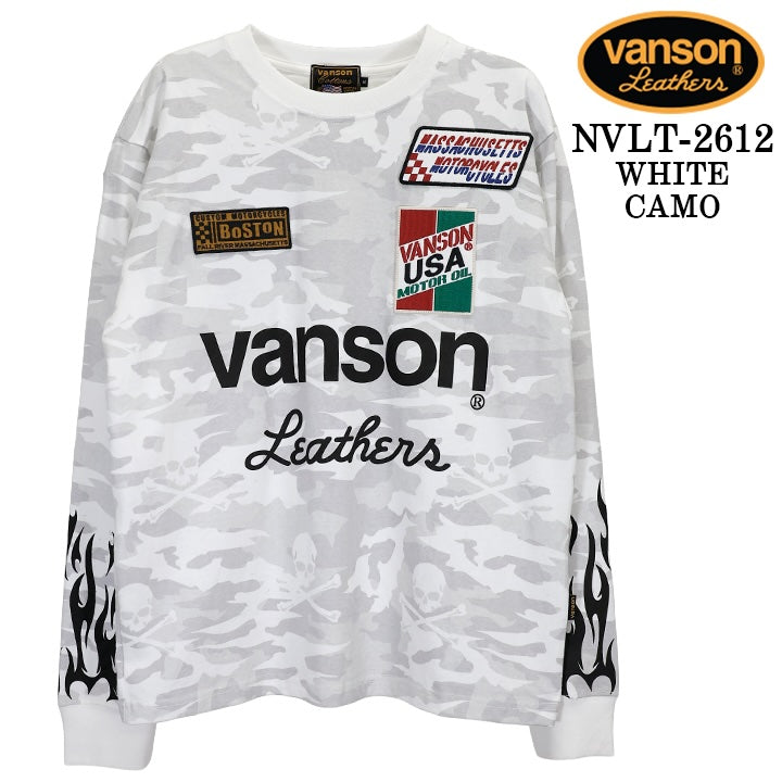 VANSON TEE L/S T-SHIRT バンソン 天竺 ロンT 長袖Tシャツ メンズ nvlt-2612