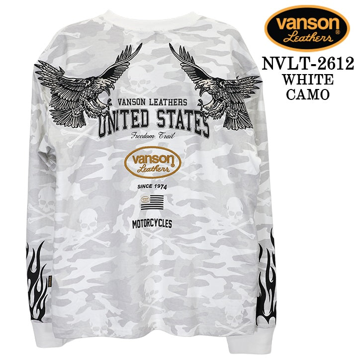 VANSON TEE L/S T-SHIRT バンソン 天竺 ロンT 長袖Tシャツ メンズ nvlt-2612