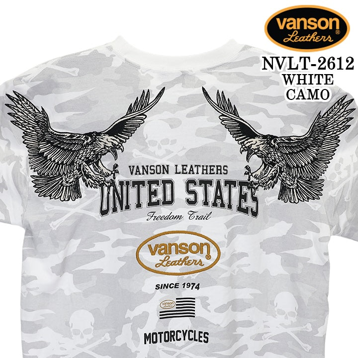 VANSON TEE L/S T-SHIRT バンソン 天竺 ロンT 長袖Tシャツ メンズ nvlt-2612