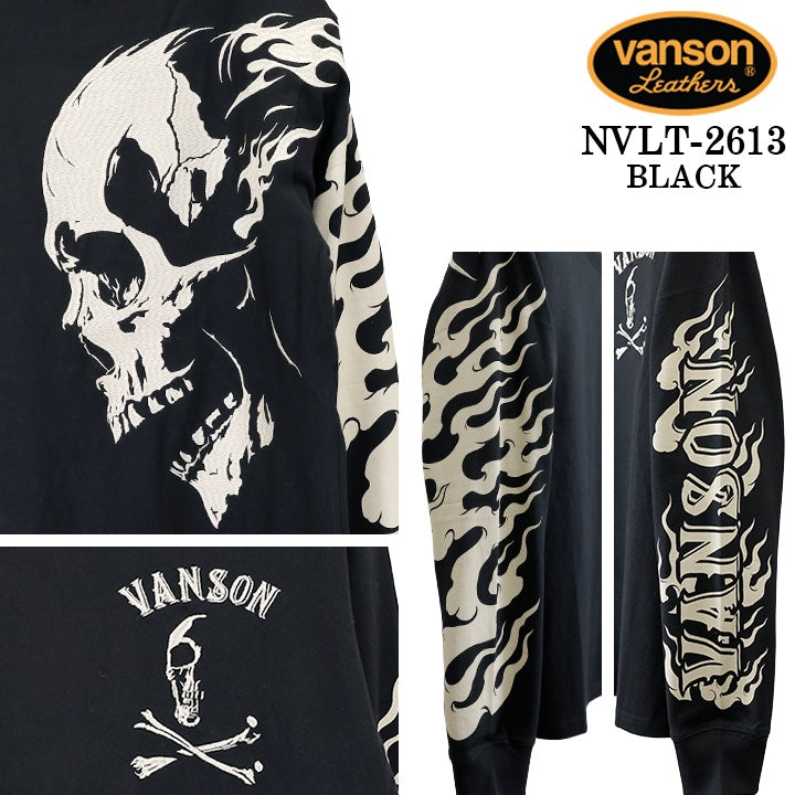 VANSON TEE L/S T-SHIRT バンソン 天竺 ロンT 長袖Tシャツ メンズ nvlt-2613