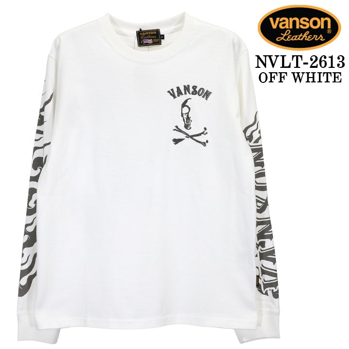 VANSON TEE L/S T-SHIRT バンソン 天竺 ロンT 長袖Tシャツ メンズ nvlt-2613
