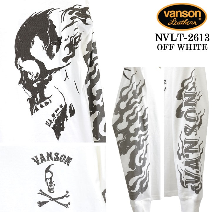 VANSON TEE L/S T-SHIRT バンソン 天竺 ロンT 長袖Tシャツ メンズ nvlt-2613