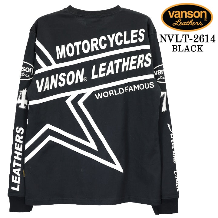 VANSON TEE L/S T-SHIRT バンソン 天竺 ロンT 長袖 Tシャツ メンズ nvlt-2614
