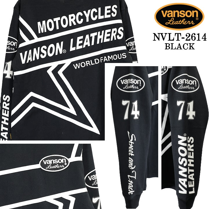 VANSON TEE L/S T-SHIRT バンソン 天竺 ロンT 長袖 Tシャツ メンズ nvlt-2614