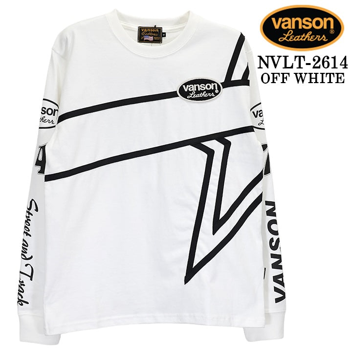 VANSON TEE L/S T-SHIRT バンソン 天竺 ロンT 長袖 Tシャツ メンズ nvlt-2614