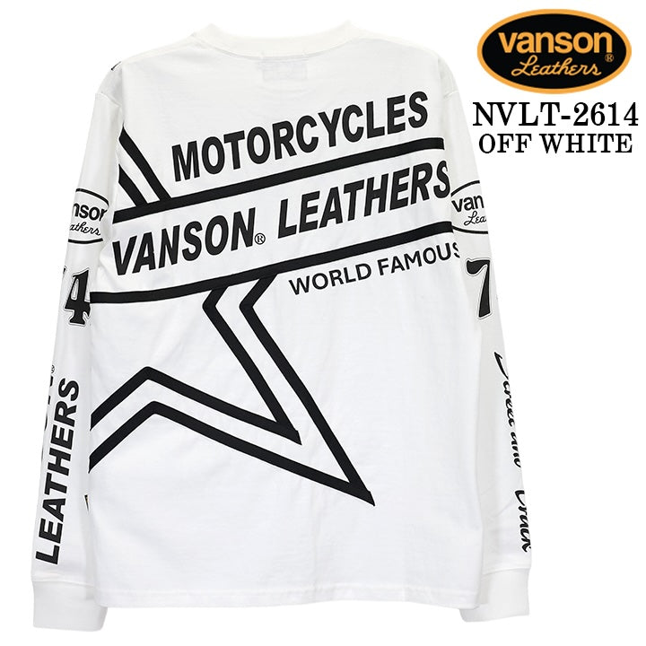 VANSON TEE L/S T-SHIRT バンソン 天竺 ロンT 長袖 Tシャツ メンズ nvlt-2614