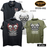 VANSON S/S POLO SHIRT STANDARD バンソン 天竺 半袖 ポロシャツ 定番 nvps-002