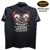 VANSON S/S POLO SHIRT STANDARD バンソン 天竺 半袖 ポロシャツ 定番 nvps-002