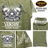 VANSON S/S POLO SHIRT STANDARD バンソン 天竺 半袖 ポロシャツ 定番 nvps-002
