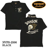 VANSON バンソン スラブ天竺 半袖ポロシャツ nvps-2306