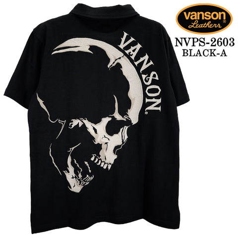 VANSON S/S POLO SHIRTバンソン 天竺 半袖 ポロシャツ nvps-2603
