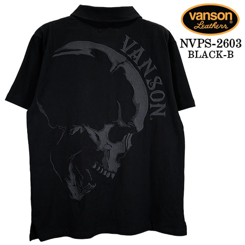 VANSON S/S POLO SHIRTバンソン 天竺 半袖 ポロシャツ nvps-2603