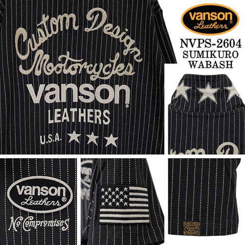 VANSON S/S POLO SHIRTバンソン 天竺 半袖 ポロシャツ nvps-2604