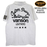 VANSON S/S POLO SHIRTバンソン 天竺 半袖 ポロシャツ nvps-2604