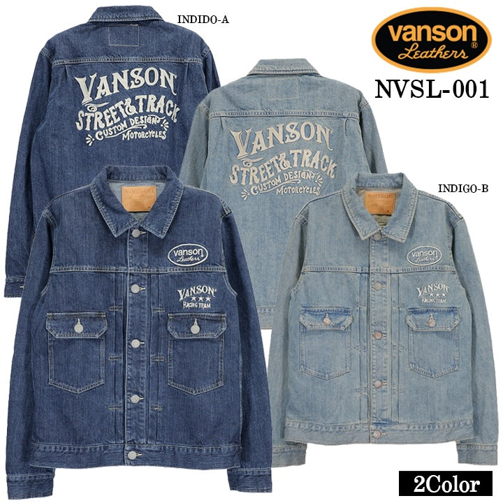 VANSON DENIM JACKET STANDARD バンソン デニム ジャケット 定番 nvsl-001