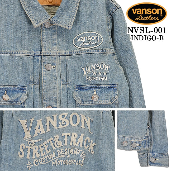 VANSON DENIM JACKET STANDARD バンソン デニム ジャケット 定番 nvsl-001