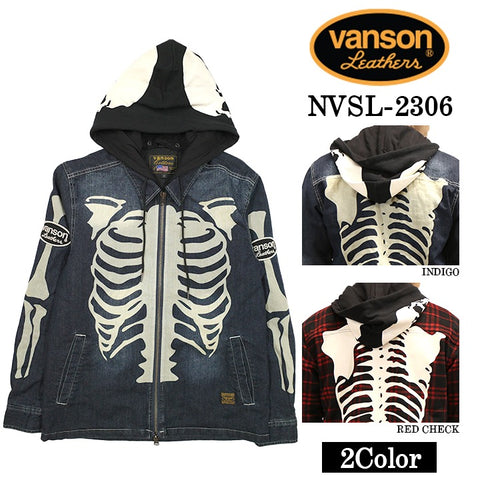 VANSON バンソン ZIPジャケット 中綿 長袖シャツ メンズ nvsl-2306