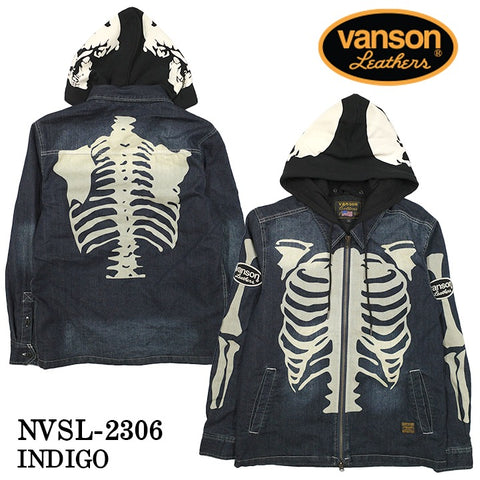 VANSON バンソン ZIPジャケット 中綿 長袖シャツ メンズ nvsl-2306