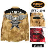 VANSON バンソン タイダイ コーデュロイ 長袖シャツ メンズ nvsl-2308