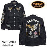 VANSON バンソン 起毛ボンディング 長袖シャツ メンズ nvsl-2403