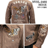 VANSON バンソン 起毛ボンディング 長袖シャツ メンズ nvsl-2403