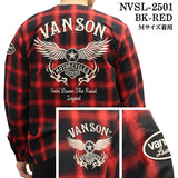 VANSON バンソン チェック柄 ZIPカーデ ジャケット nvsl-2501
